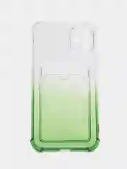 Зеленый чехол для iPhone 11, с карманом для карт