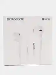 Белый наушники с микрофоном Borofone BM80, с кабелем Jack 3.5 mm/Type-C