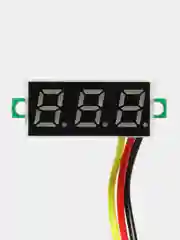Синий цифровой вольтметр 0-100V, без корпуса, 4 цвета