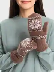 Варежки "Звезда", шерстяные