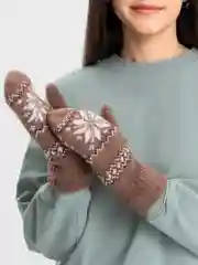Варежки "Звезда", шерстяные
