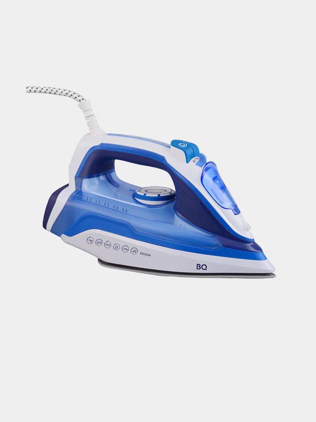 Синий утюг BQ SI1002, 2600 Вт