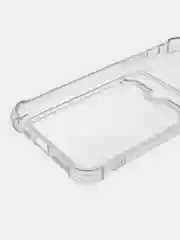 Чехол силиконовый для iPhone, прозрачный, с карманом для карт
