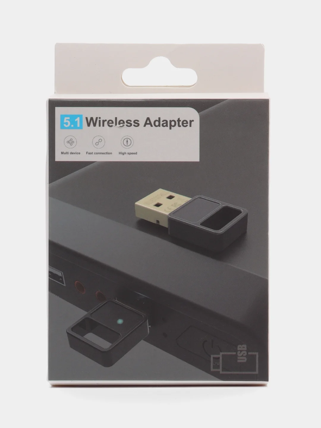 Черный usb адаптер Bluetooth 5.1