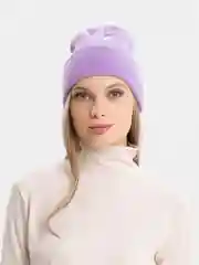 Лавандовый шапка с отворотом
