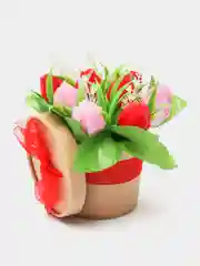 Алый букет из мыла, подарочный набор"букет", подарок учителю,коллеге