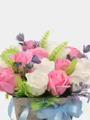 Вишнёвый букет из вспененного мыла ручной работы, подарок учителю,коллеге ,подарочный набор"Розы"