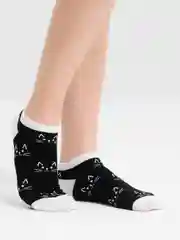 Черный носки женские, хлопок, размеры 36-40