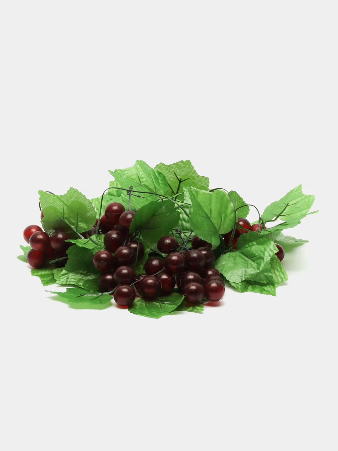 Бордовый искусственные цветы: клубника, виноград, апельсин, лианы