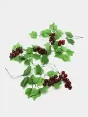 Бордовый искусственные цветы: клубника, виноград, апельсин, лианы