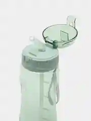 Зеленый бутылка для воды с трубочкой, 580 мл