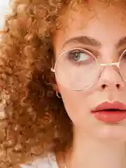 Золотой имиджевые круглые, прозрачные очки MIRSEE, без диоптрий
