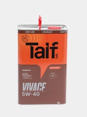 Масло моторное Taif Vivace, SAE 5W-40/10W-40, API SN/CF, синтетическое