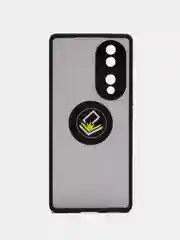 Чехол противоударный Honor 70 c магнитом и кольцом