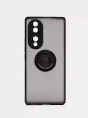 Чехол противоударный Honor 70 c магнитом и кольцом
