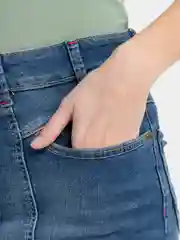 Синий юбка мини джинсовая женская
