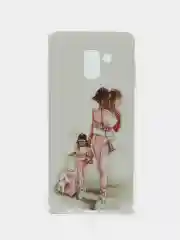Чехол Samsung Galaxy A8+ (A8 Plus), Самсунг Галакси А8+ / А8 Плюс силиконовый с рисунком