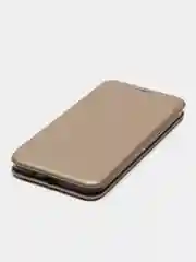 Золотой чехол-книжка на Samsung Galaxy J3 2016, J320