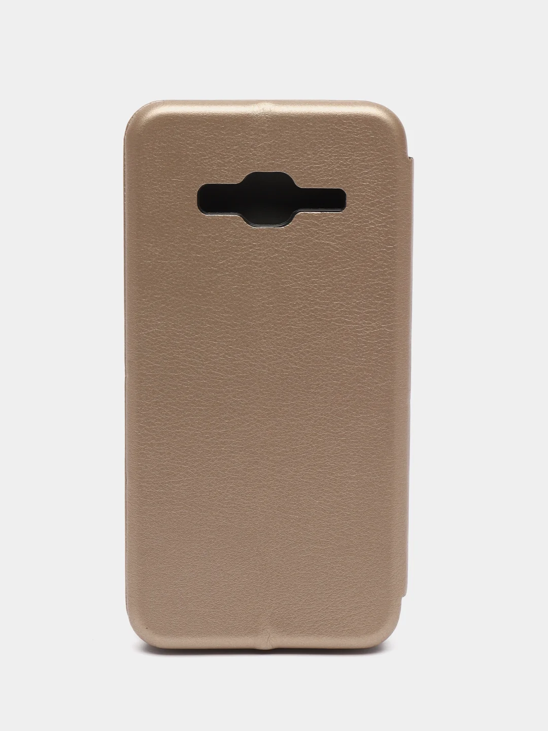 Золотой чехол-книжка на Samsung Galaxy J3 2016, J320