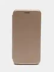 Золотой чехол-книжка на Samsung Galaxy J3 2016, J320