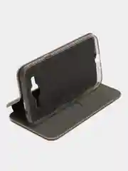 Золотой чехол-книжка на Samsung Galaxy J3 2016, J320