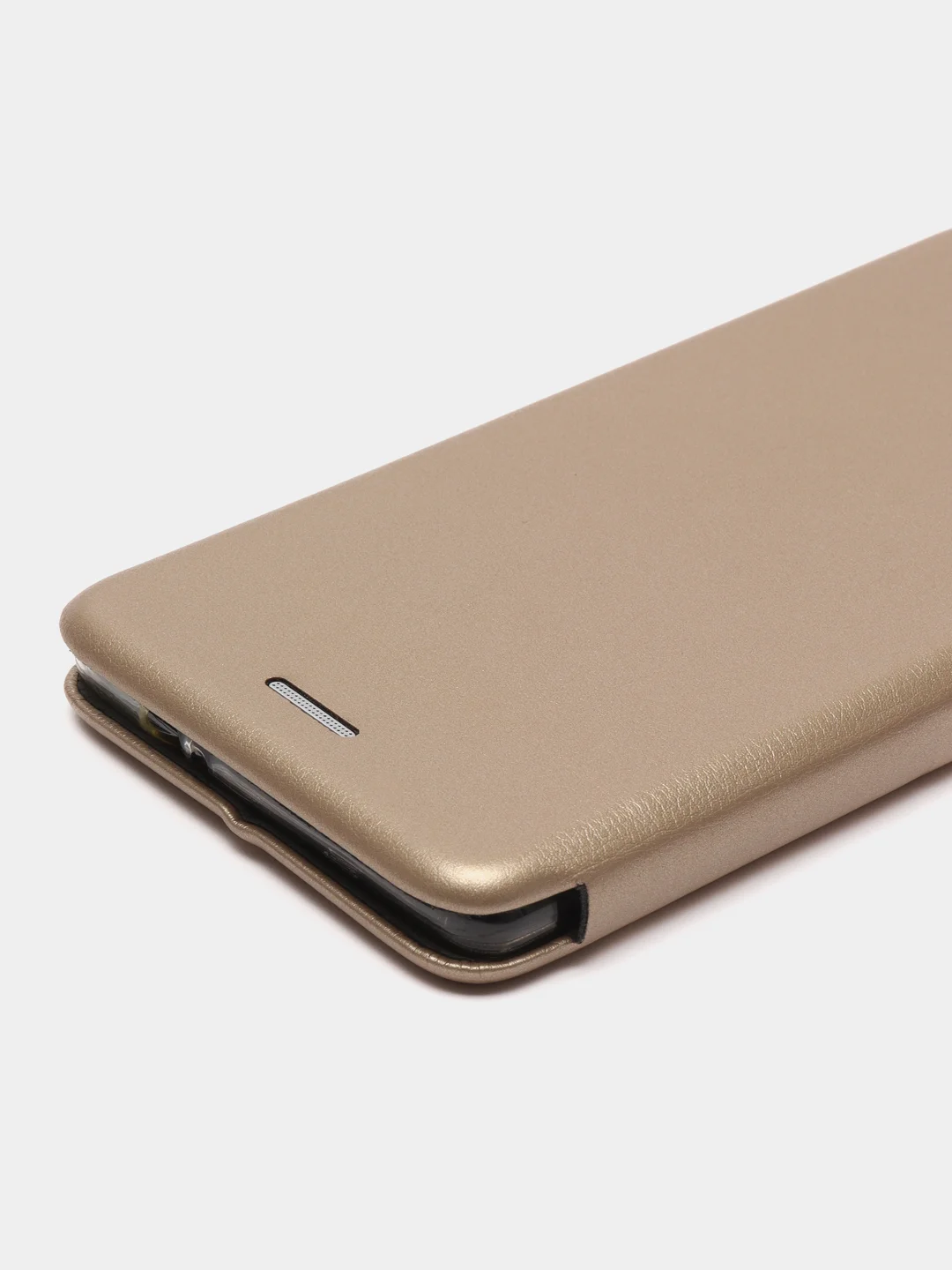 Золотой чехол-книжка на Samsung Galaxy J3 2016, J320