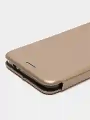 Золотой чехол-книжка на Nokia 2