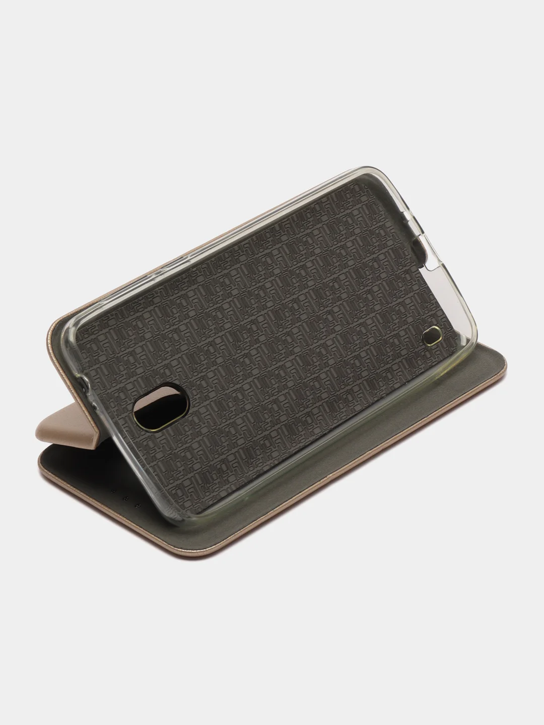 Золотой чехол-книжка на Nokia 2