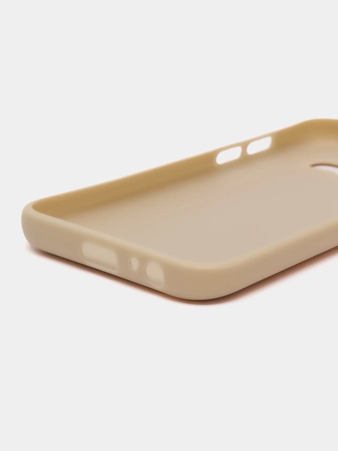 Бежевый чехол накладка с кожаной вставкой для Samsung Galaxy A3 (2017) / A320