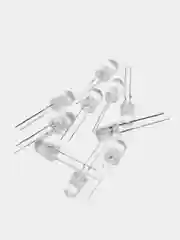 Синий светодиоды LED прозрачные, комплект 10 штук