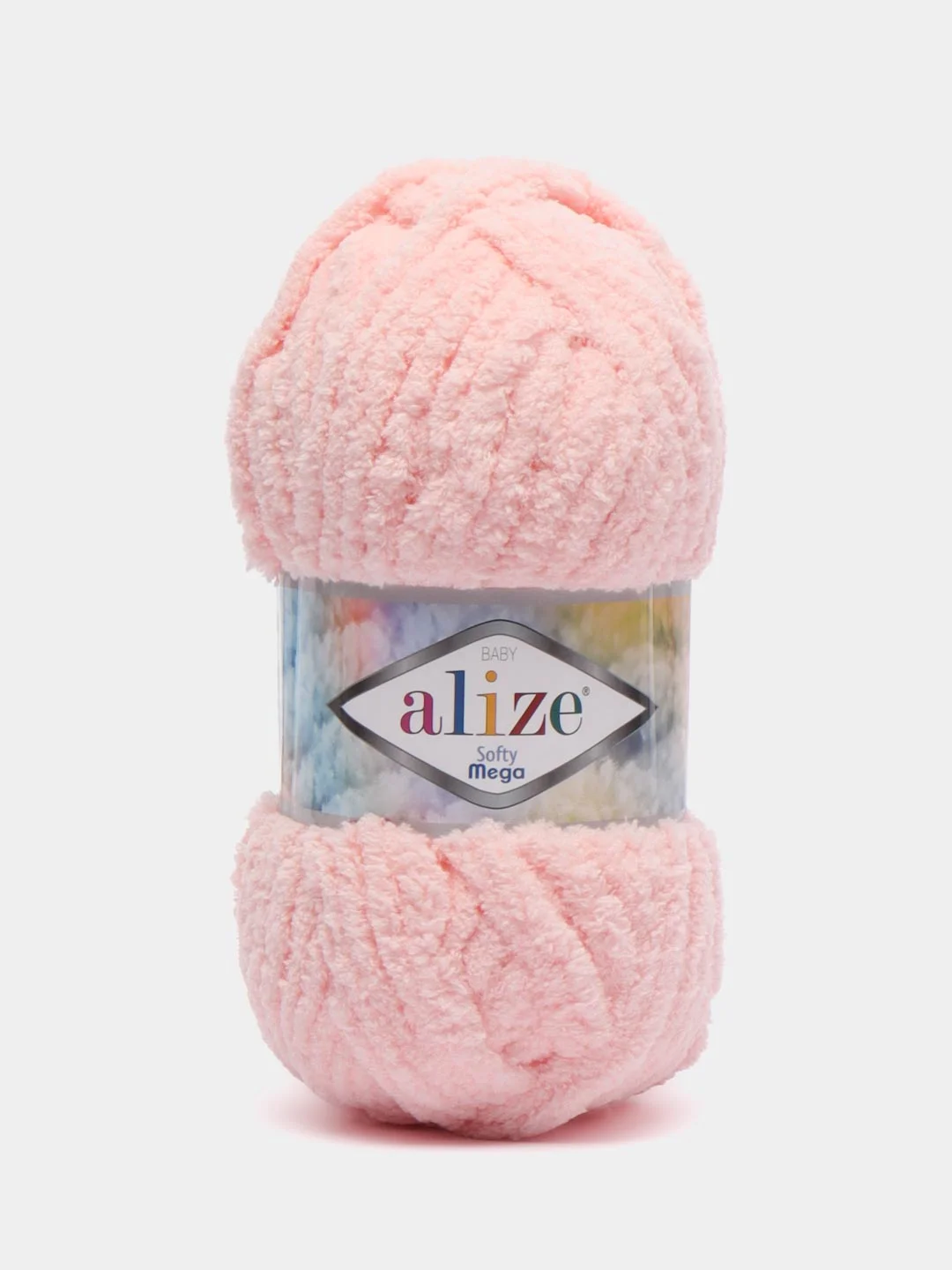 Конфетный пряжа Alize Softy mega (Ализе софти мега), 100 г, 70 м