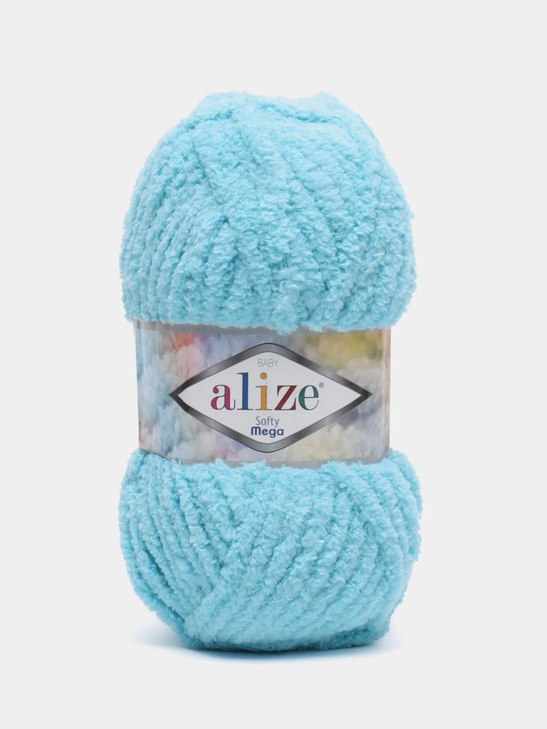 Лазурный пряжа Alize Softy mega (Ализе софти мега), 100 г, 70 м