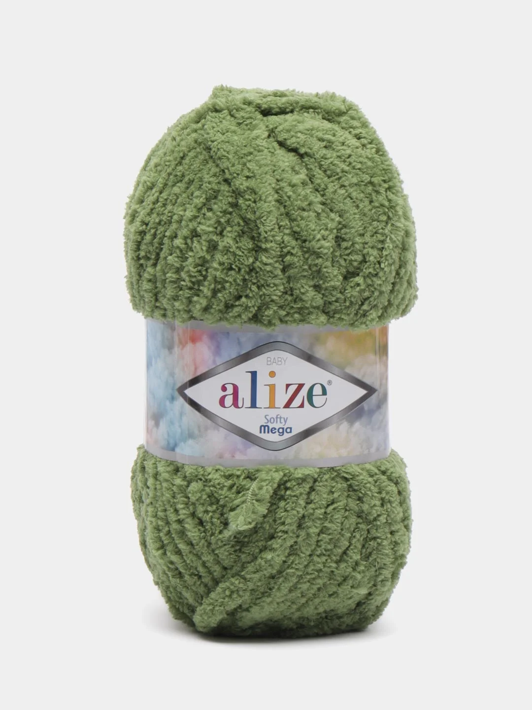 Лайм пряжа Alize Softy mega (Ализе софти мега), 100 г, 70 м
