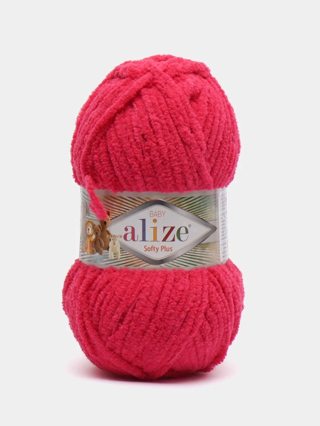 Алый пряжа Alize softy plus (Ализе Софти Плюс)
