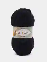 Черный пряжа Alize softy plus (Ализе Софти Плюс)