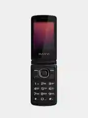 Красный мобильный телефон-раскладушка Maxvi E7