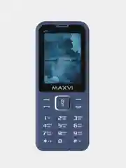Синий мобильный телефон Maxvi K21, аккумулятор 1400 мАч
