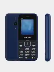 Синий мобильный телефон Maxvi C27, аккумулятор 600 мАч