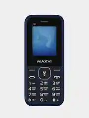 Синий мобильный телефон Maxvi C27, аккумулятор 600 мАч