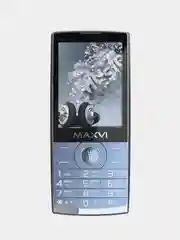 Синий мобильный телефон Maxvi P19, аккумулятор 1500 мАч