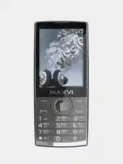 Серый мобильный телефон Maxvi P19, аккумулятор 1500 мАч