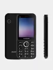 Черный мобильный телефон Maxvi K32, аккумулятор 1400 мАч