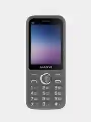 Серый мобильный телефон Maxvi K32, аккумулятор 1400 мАч