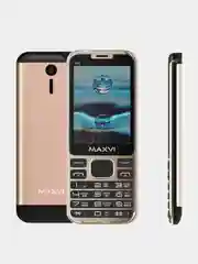 Золотистый хаки мобильный телефон Maxvi X10, аккумулятор 1600 мАч