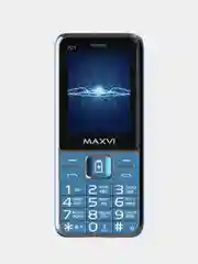 Синий мобильны телефон Maxvi P21, С КАМЕРОЙ, ФУНКЦИЯ POWER BANK, АККУМУЛЯТОР 2500мАч