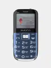 Синий мобильный телефон Maxvi B6ds, БОЛЬШИЕ КНОПКИ, С КАМЕРОЙ, АККУМУЛЯТОР 1400мАч