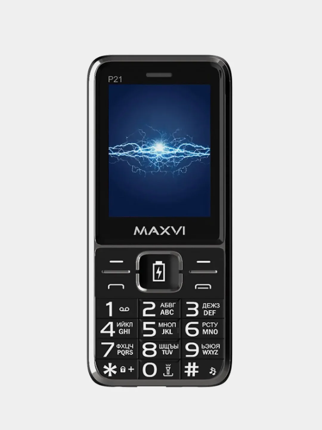 Синий мобильны телефон Maxvi P21, С КАМЕРОЙ, ФУНКЦИЯ POWER BANK, АККУМУЛЯТОР 2500мАч