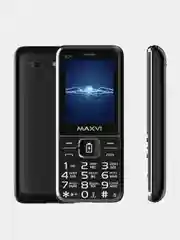 Черный мобильны телефон Maxvi P21, С КАМЕРОЙ, ФУНКЦИЯ POWER BANK, АККУМУЛЯТОР 2500мАч