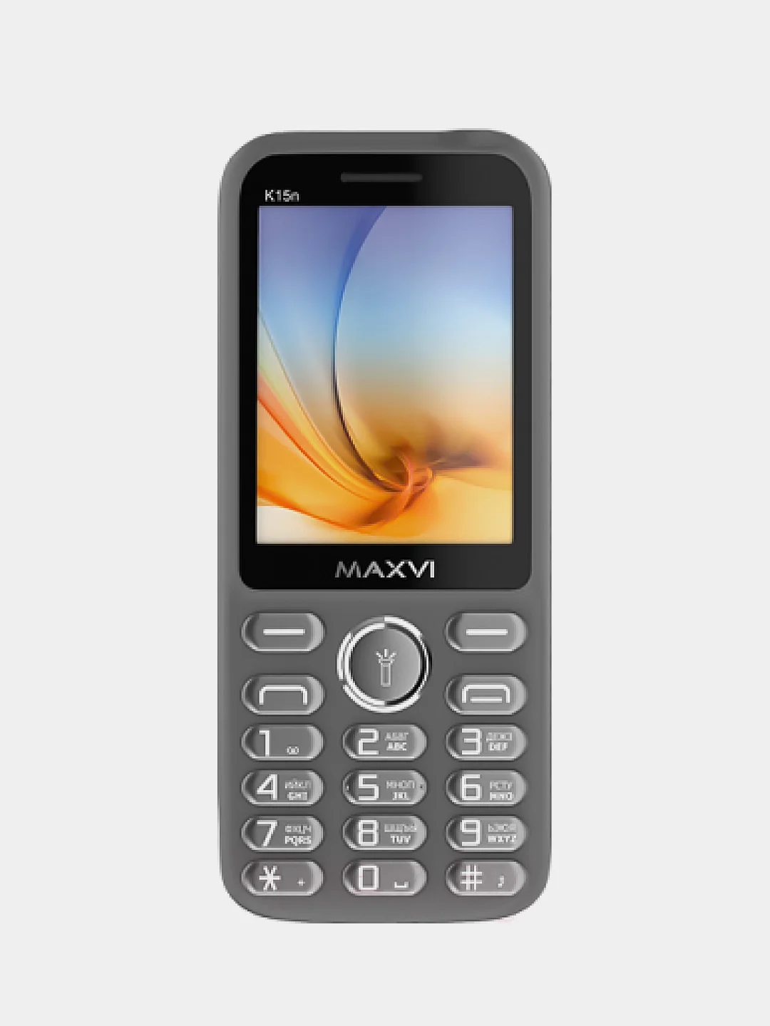 Хром мобильный телефон Maxvi K15n, С КАМЕРОЙ, АККУМУЛЯТОР 1400мАч