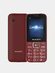 Бордовый мобильный телефон Maxvi P3, С КАМЕРОЙ, ФУНКЦИЯ POWER BANK, АККУМУЛЯТОР 2700мАч